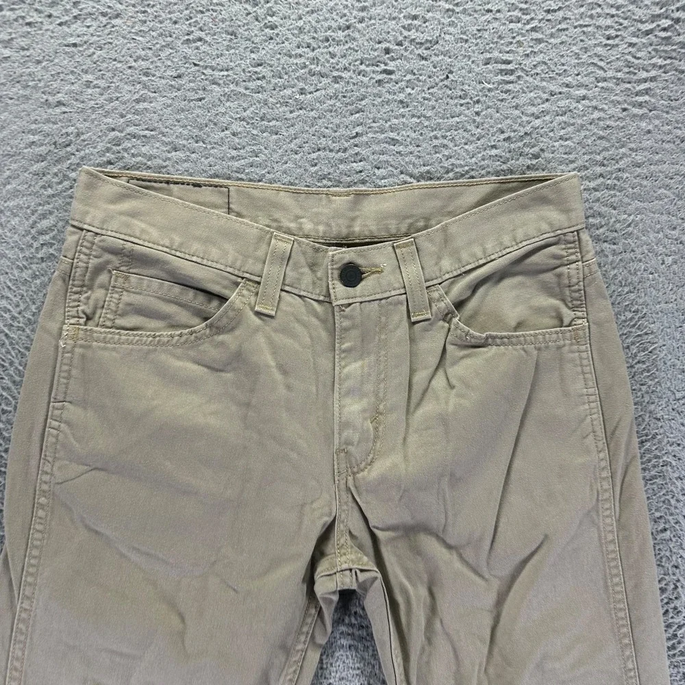 Levi's 511 Jeans Mens 30x30 Beige Cotton Denim Straight Leg Travel Workwear